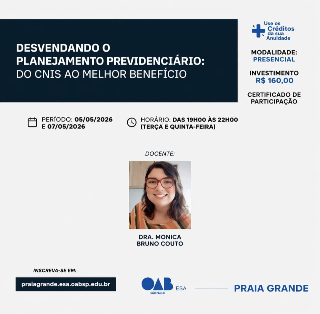 📙 ESA PG: Desvendando o Planejamento Previdenciário: do CNIS ao Melhor Benefício