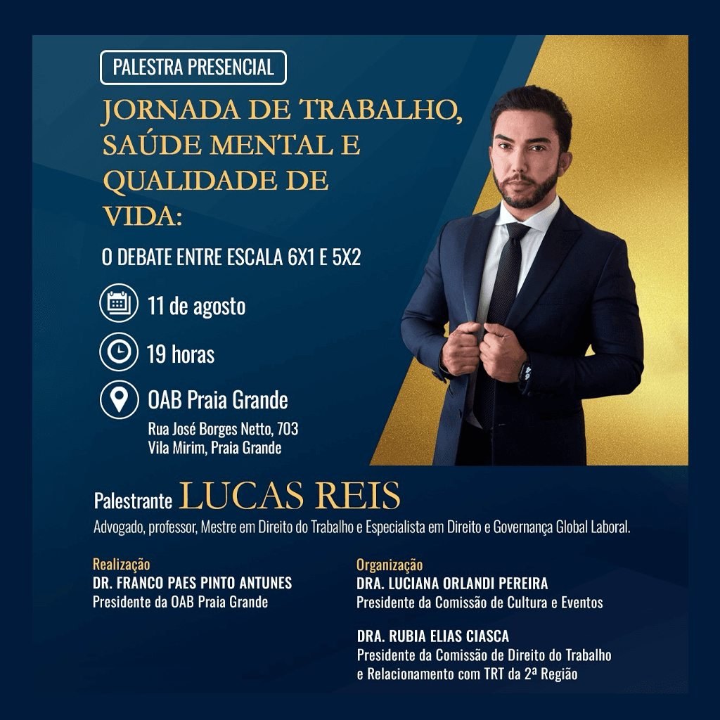 Jornada de trabalho, saúde mental e qualidade de vida: O debate entre escala 6x1 e 5x2